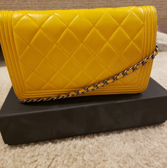 Chanel le boy WOC wallet on chain.  📍Sold📍 - Picture 7 of 7